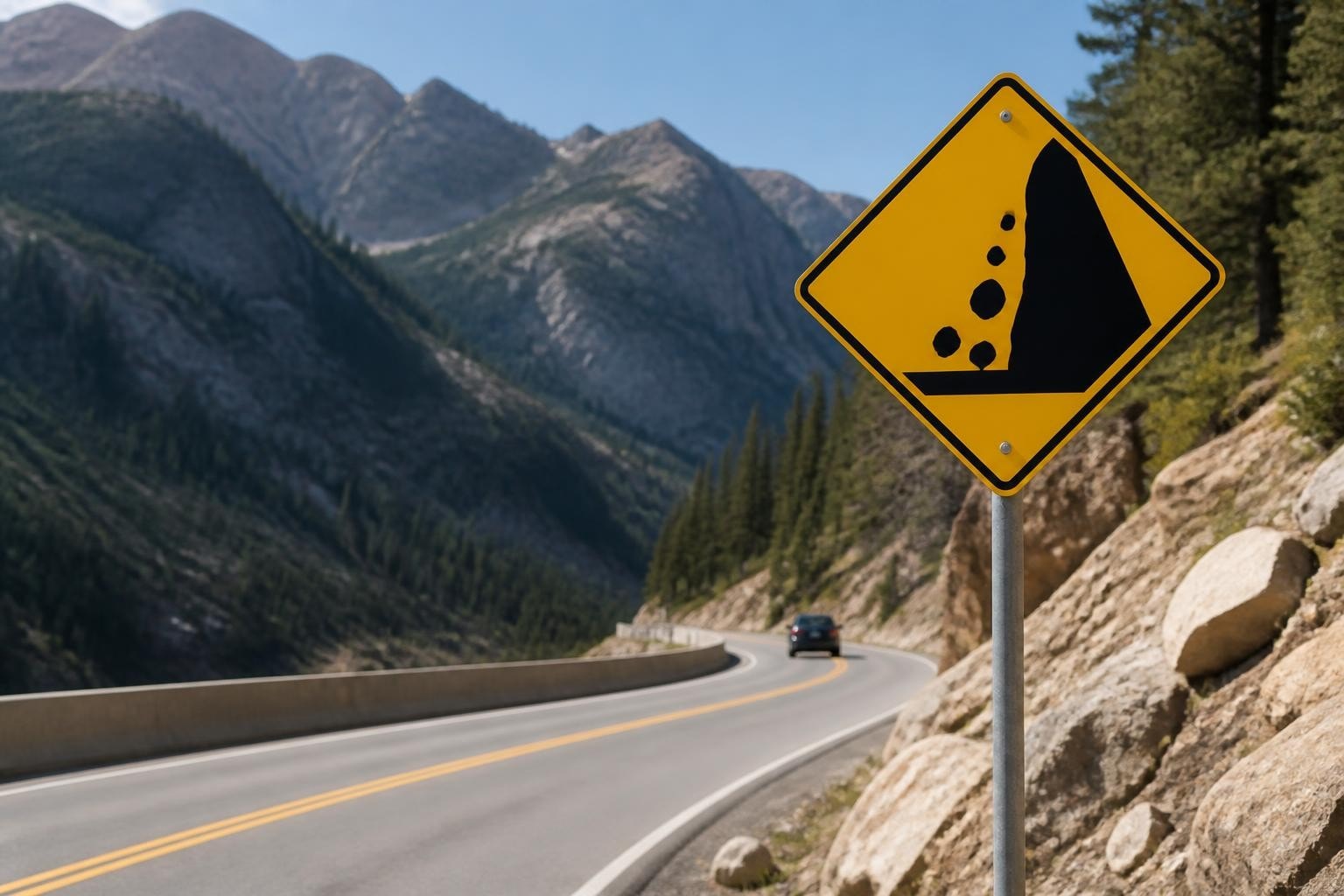 Falling Rocks Sign: Essential Guide for Road Safety - Signs4SA Blog