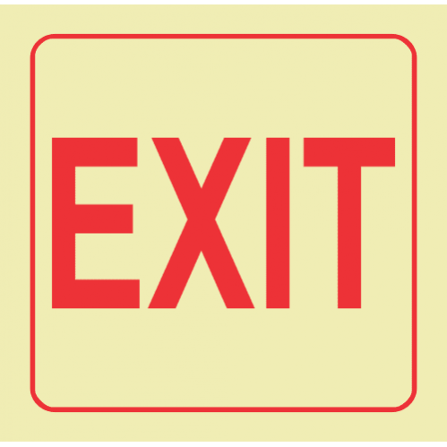 Exit Photoluminescent Sign 2 