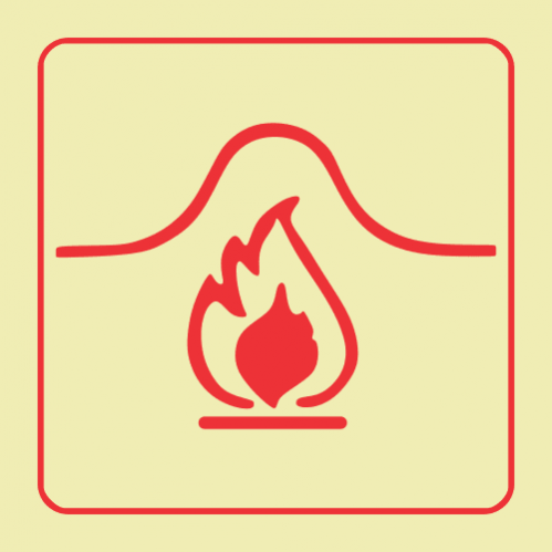 Fire Blanket Photoluminescent Sign 