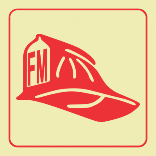Fire Marshal Photoluminescent Sign 